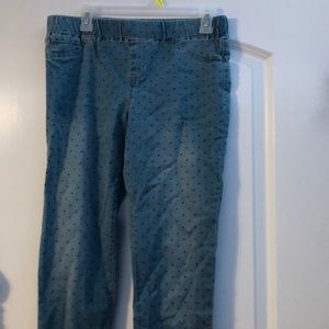 Cat and jack, leggings with adorable black hearts!